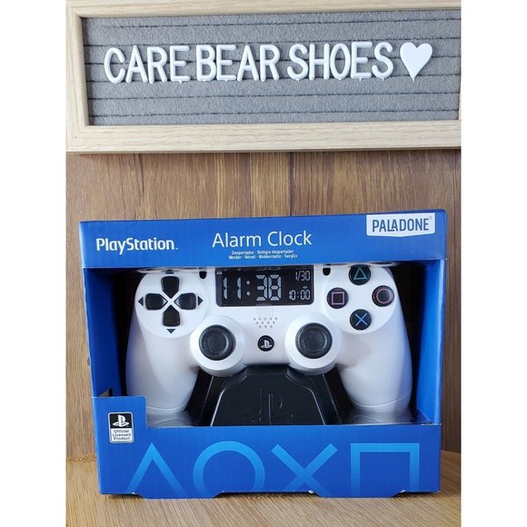 Paladone Accents Playstation Controller White Alarm Clock By